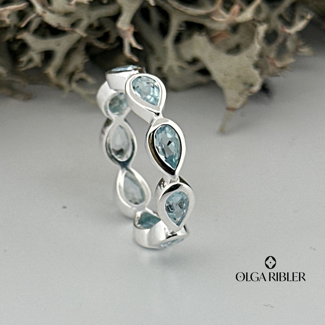 Olga Ribler Ringe: Silberring mit Aquamarin, Gr. 54 – Neu (gemäss Beschreibung) aus Luzern von MonikaS03 1