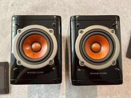 JVC Wood Cone Lautsprecher SP-EXA1 Klavierlack Schwarz