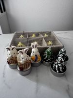 12 Deko-Teelichtkerzen Ostern & Weihnachten