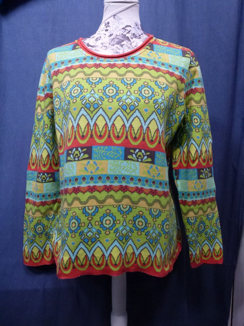 Pulls & Sweat-shirts: PULLOVER REINE BAUMWOLLE GR 40 BUNTE FARBEN NEUWERTIG – D'occasion à Kreuzlingen par ang_7k8d