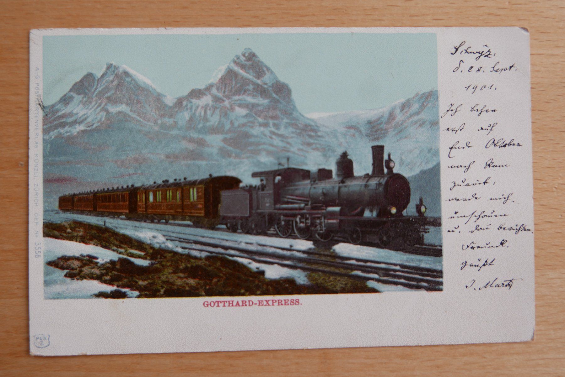 Cartes postales: A.K. Gotthard - Express 1901 – D'occasion à Rotkreuz par nigal 1