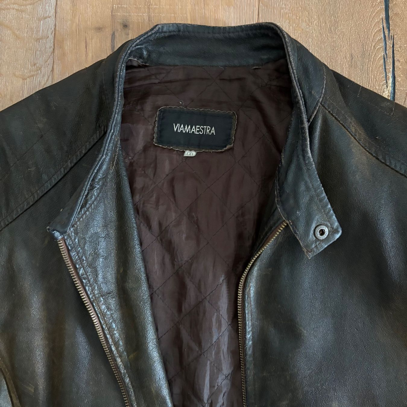 Vera Pelle Giacche: Giacca vintage in pelle da uomo, – Usato da Minusio venduto da ManuM 5