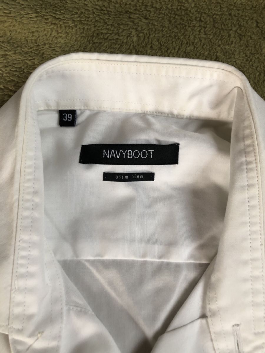 Navyboot Camicie: NAVYBOOT Herrenhemd Kurzarm Gr. 39 weiss – Usato da Kaisten venduto da Wavechip 1