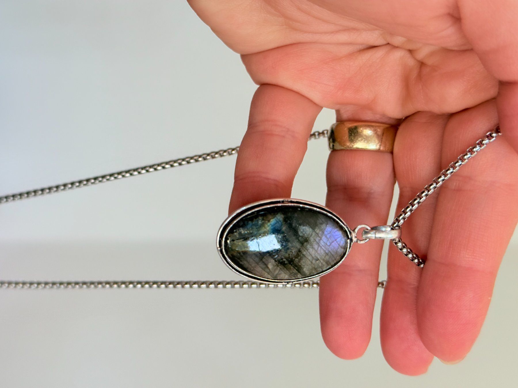 Catenine: Collier femme Labradorite – Nuovo e nell'imballaggio originale da Genève venduto da AGBERG 2