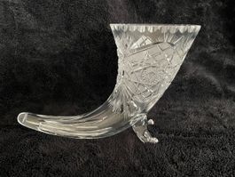 Kristallvase aus böhmischem Kristall geschliffen