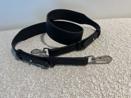 Taschenriemen / Schulterriemen schwarz aus Kunstleder
