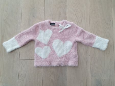 NWT Mädchenpulli, Rosa mit Herzchen,Saraband GR 86/18 Monate