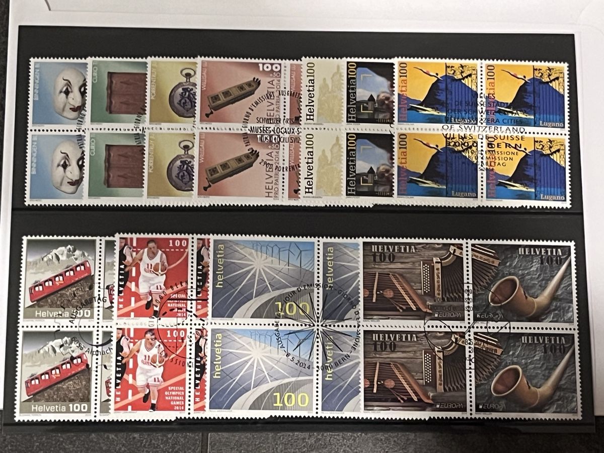 Tutti i francobolli: Série complète timbres-poste suisses 2014 - Rareté! – Nuovo e nell'imballaggio originale da BREMBLENS venduto da Lafoudre 1