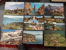 9x ancienne carte Postale Postkarten CH