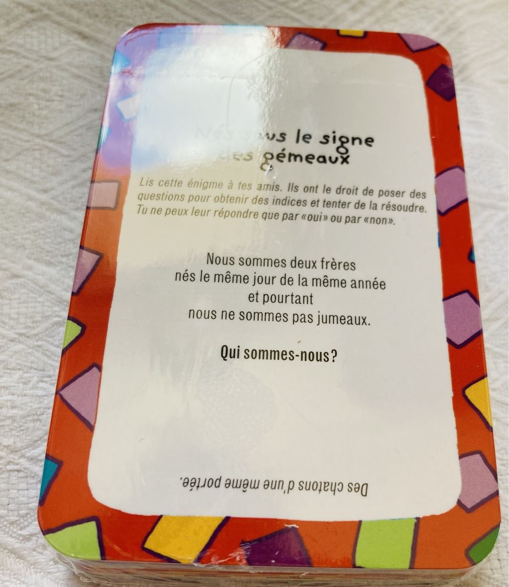 Giochi: Jeu de cartes d’énigmes – Nuovo e nell'imballaggio originale da Ardon venduto da hel_2sxp 2