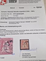 Strubel 24G, Attest, Fingerhutstempel COUVET, Top, ab 1.-