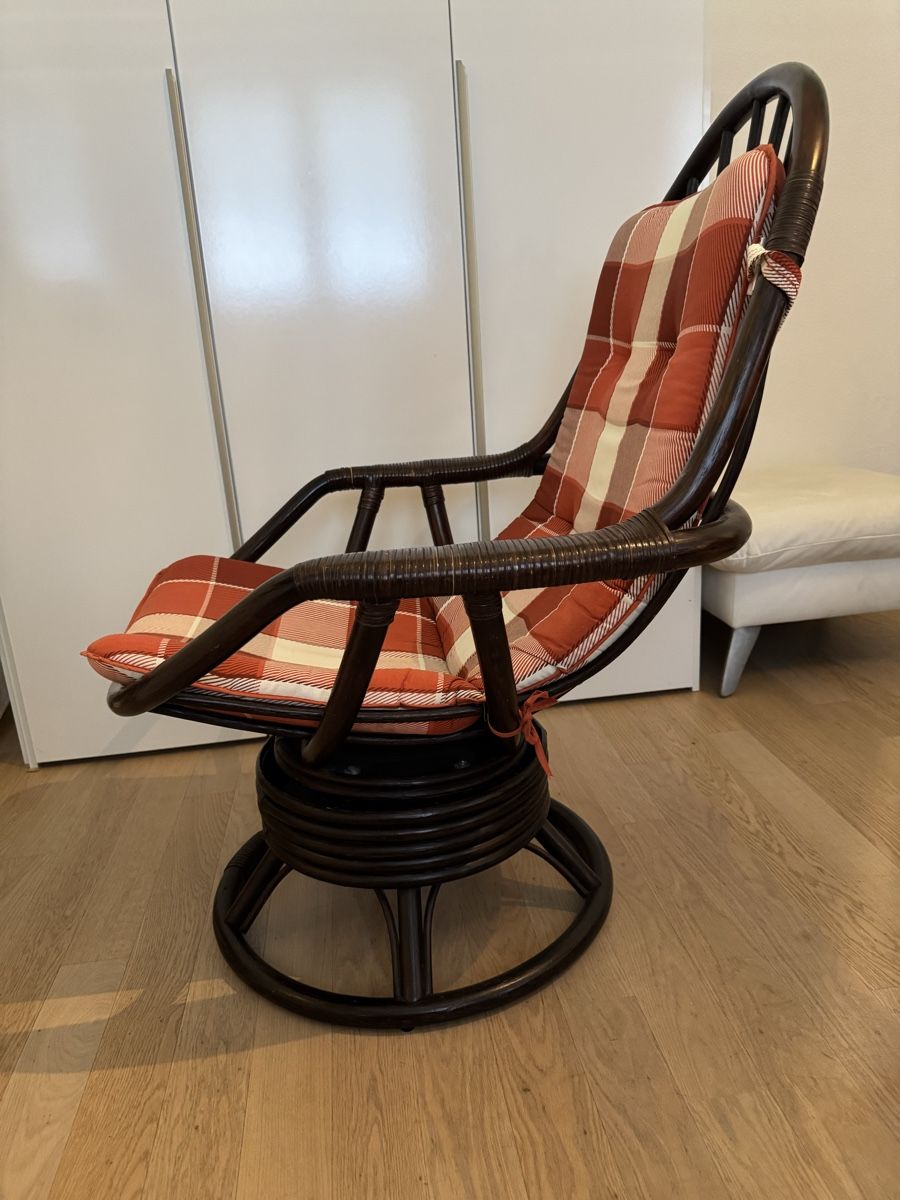 Fauteuils: Drehbarer Bambussessel – D'occasion à Buttikon SZ par Lafi1 1