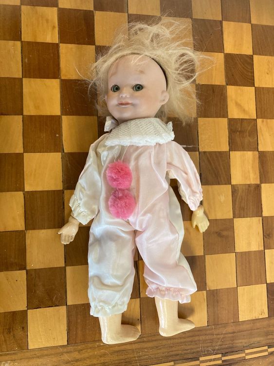 Poupée Ancienne Porcelaine Gebruder Kulentz - 22 Cm - Bon état