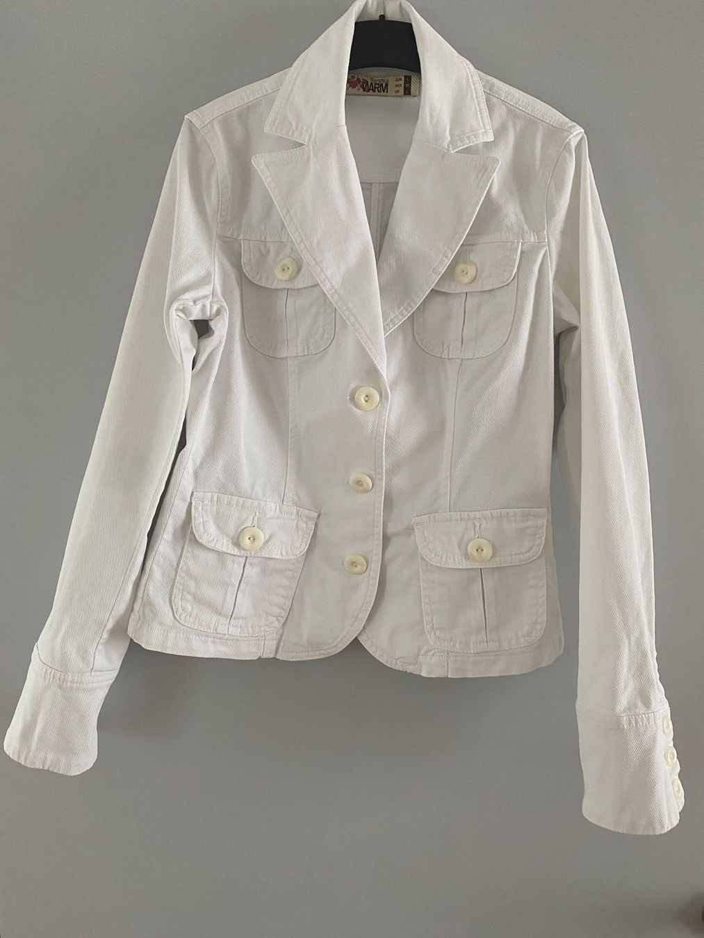 Bershka Giacche: Jeans Jacke Grösse L weiss – Usato da Glattbrugg venduto da riseca
