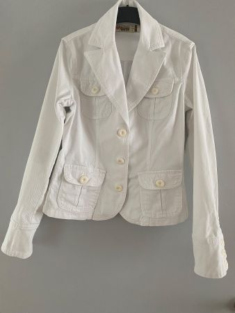 Jeans Jacke Grösse L weiss