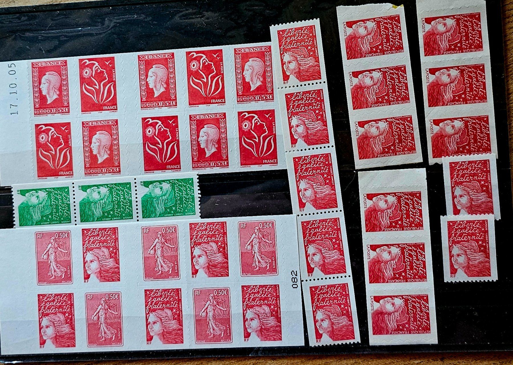 Tutti i francobolli: FRANCE timbres à validité permanente ** – Nuovo (secondo la descrizione) da Les Valettes venduto da Nuba1