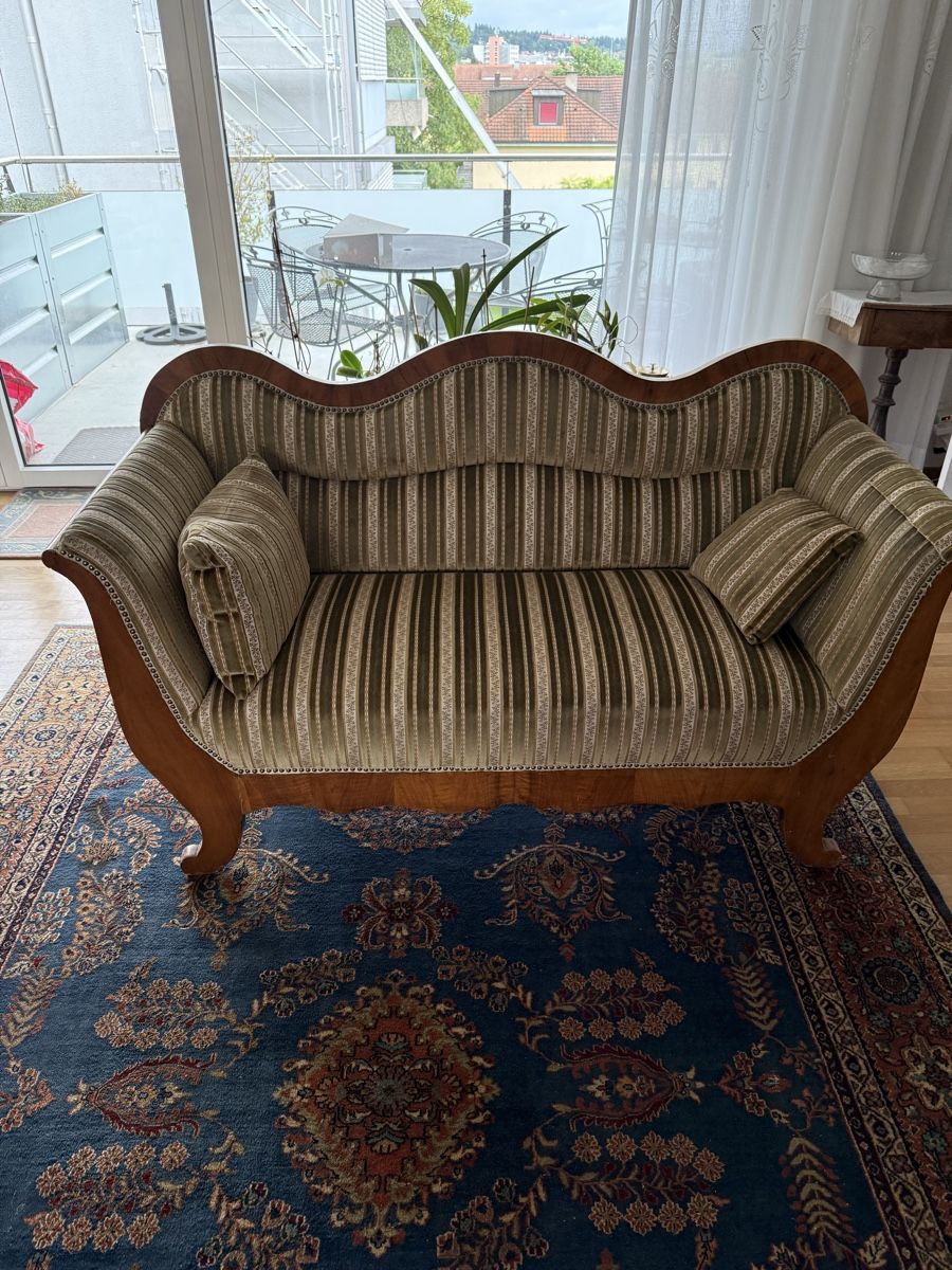 Divani: Antikes Sofa 2-Sitzer gestreift – Usato da Balterswil venduto da tadagmarsan 3