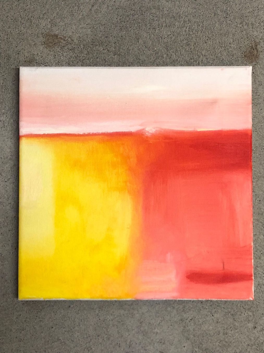 Dipinti: Komposition, Öl auf Leinwand, monogrammiert ae, 30x30 cm – Usato da Bern venduto da vintageartbern66
