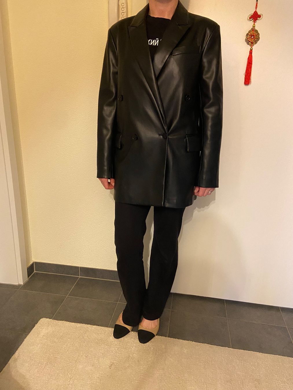 Mango Giacche: Schicker Blazer Kunstleder Gr. S, Oversize-Look – Usato da Ostermundigen venduto da Natalia1973