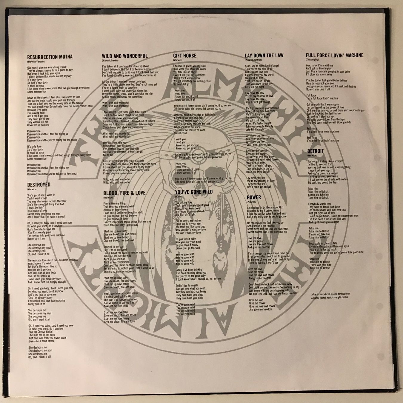 Dischi in vinile: The Almighty - Blood, Fire & Love – Usato da Aesch BL venduto da BlueMusicRecords 2