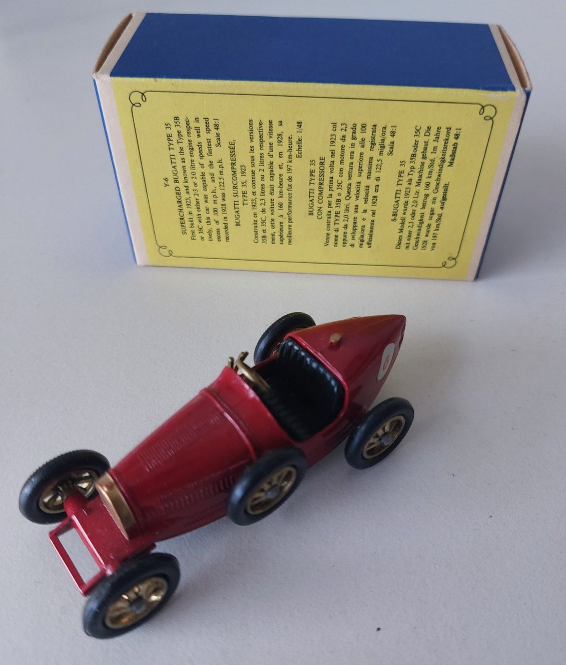 Matchbox Voitures modèles: Matchbox Yesteryear Y-6 Bugatti Type 35 mit Box – D'occasion à Schenkon par Elbarto007 1