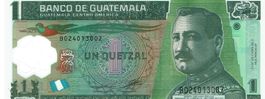 Guatemala 1 Quetzales 02.05.2012 P-115 UNZ Polymer