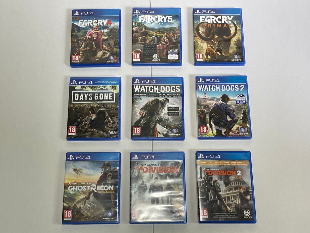 Lot De 12 Jeux PS4 : Days Gone, Anthem, Infamous, Far Cry 5, Dreams, Wolfenstein, Destiny 2...