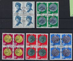 1962  Pro Patria Viererblocks gestempelt ET.   15459