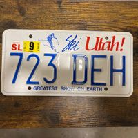 🇺🇸 U.S. Autoschild - Utah 723 DEH - ORIGINAL