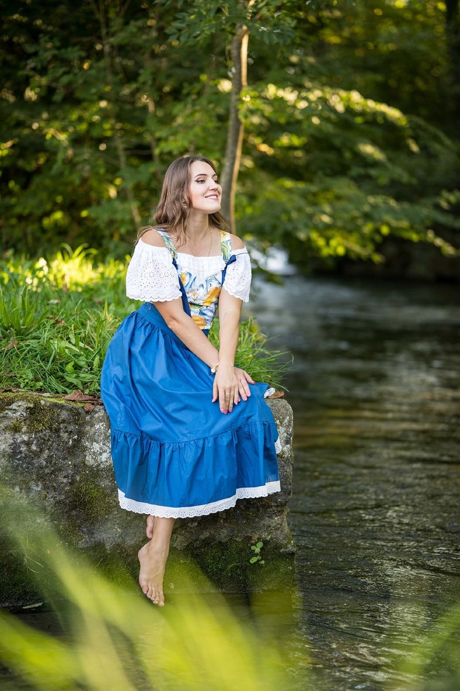 Röcke: wunderschöner blauer Rock retro vintage Style S – Gebraucht aus Mägenwil von VintageGirly 3
