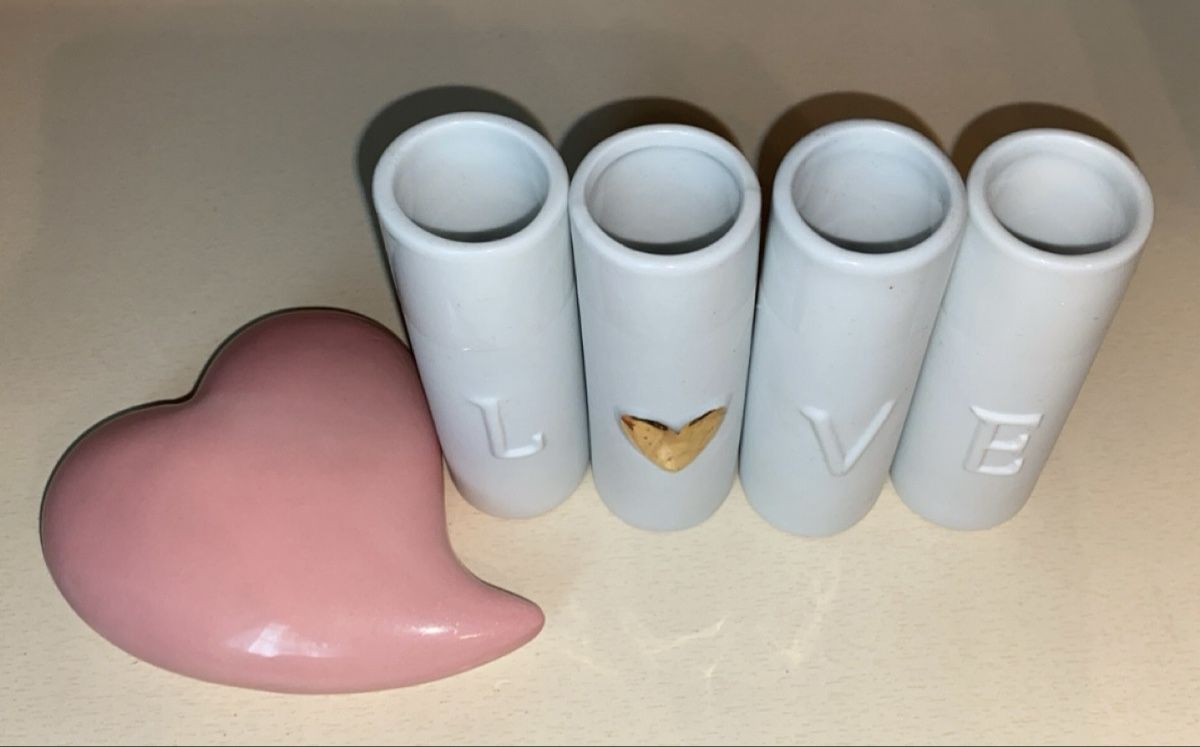 Tutte le decorazioni: Vasen "Love" mit Herz zu verkaufen – Usato da Langrickenbach venduto da Cat.Felix 1