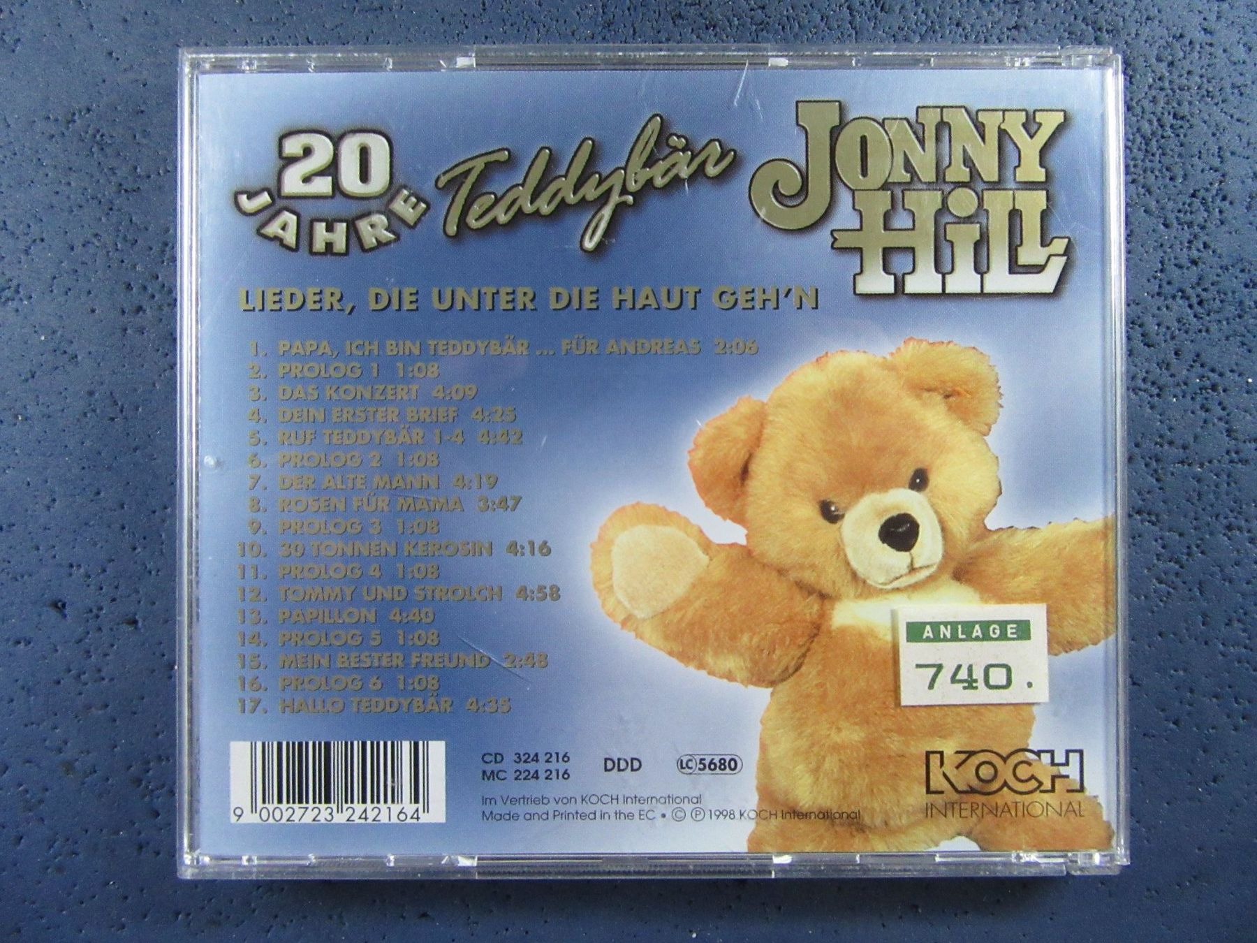 CD: JONNY HILL CD 20JAHRE " TEDDYBÄR " – Usato da Ettingen venduto da Hausi4711 1