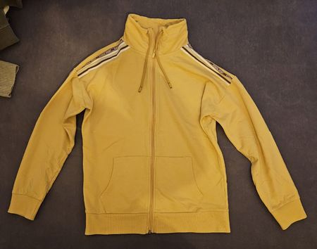 Damen Sweatjacke gelb mit Reissverschluss Grösse S
