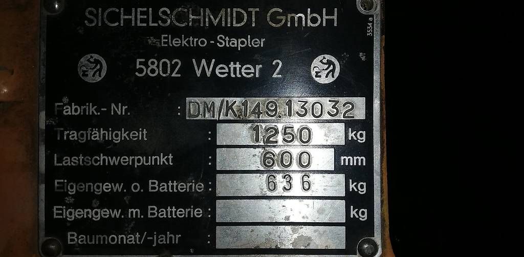 Ameise Carrelli elevatori e a forche: Stapler Ameise Sichelschmidt 1250 – Usato da Blumenstein venduto da Hofnarr777 1