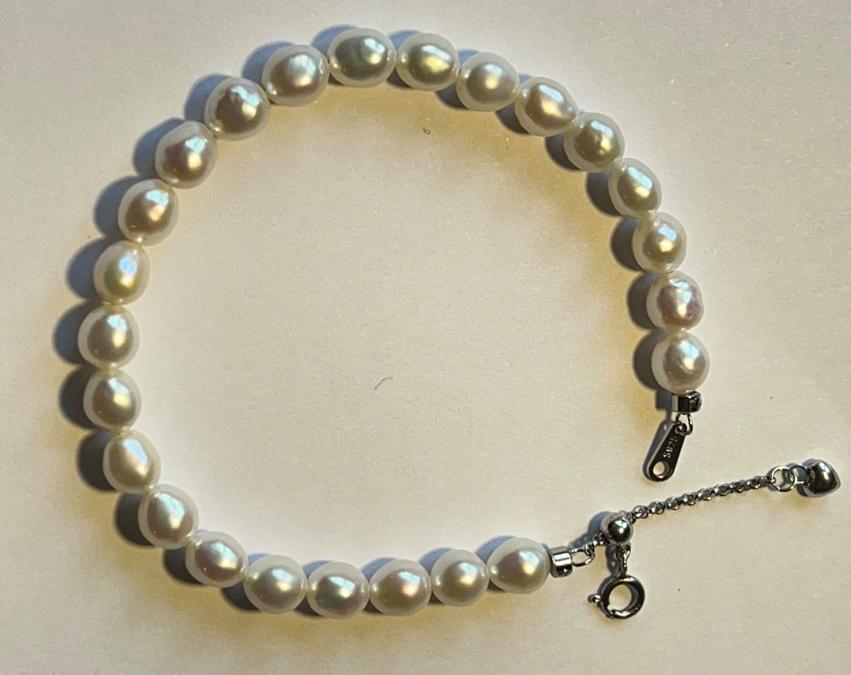 Bracciali & Braccialetti: Armkette mit Süsswasserperlen 17-19 cm – Nuovo (secondo la descrizione) da Bern venduto da Steinfieber 1