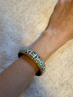 Bracelet bangle mosaïque colorée