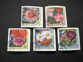 Russia 1970 Mi. 3818/2 Blumenbilder Satz  gest. (E1409)