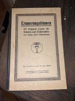 Antikes Liederbuch "Erinnerungsblumen" von 1914! Rarität!