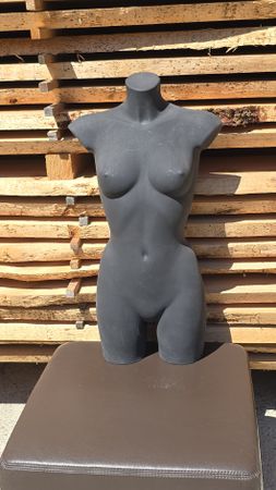 Damen Torso Schaufensterpuppe, 85 hoch, schwarz