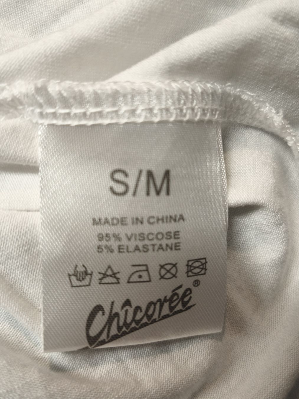 T-shirts: Weisses. T-Shirt Gr.S/M von Chicorée – Neuf (Voir description) à Emmetten par SecondhandSiska 4