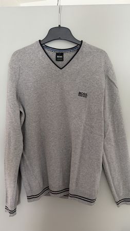 Hugo Boss Herren Pullover, Grösse S in grau