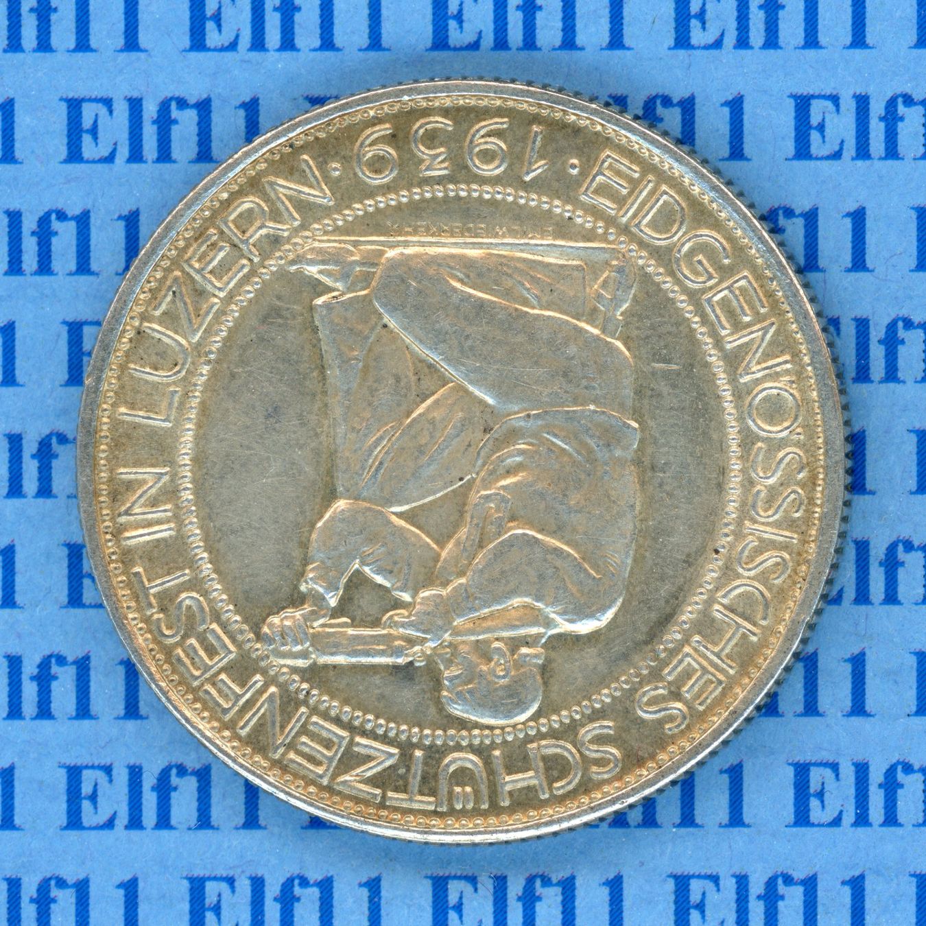 Tutti le monete: CHF___5.00 1939 Luzern -stgl 5 Franken – Nuovo (secondo la descrizione) da Widnau venduto da Elf11 1
