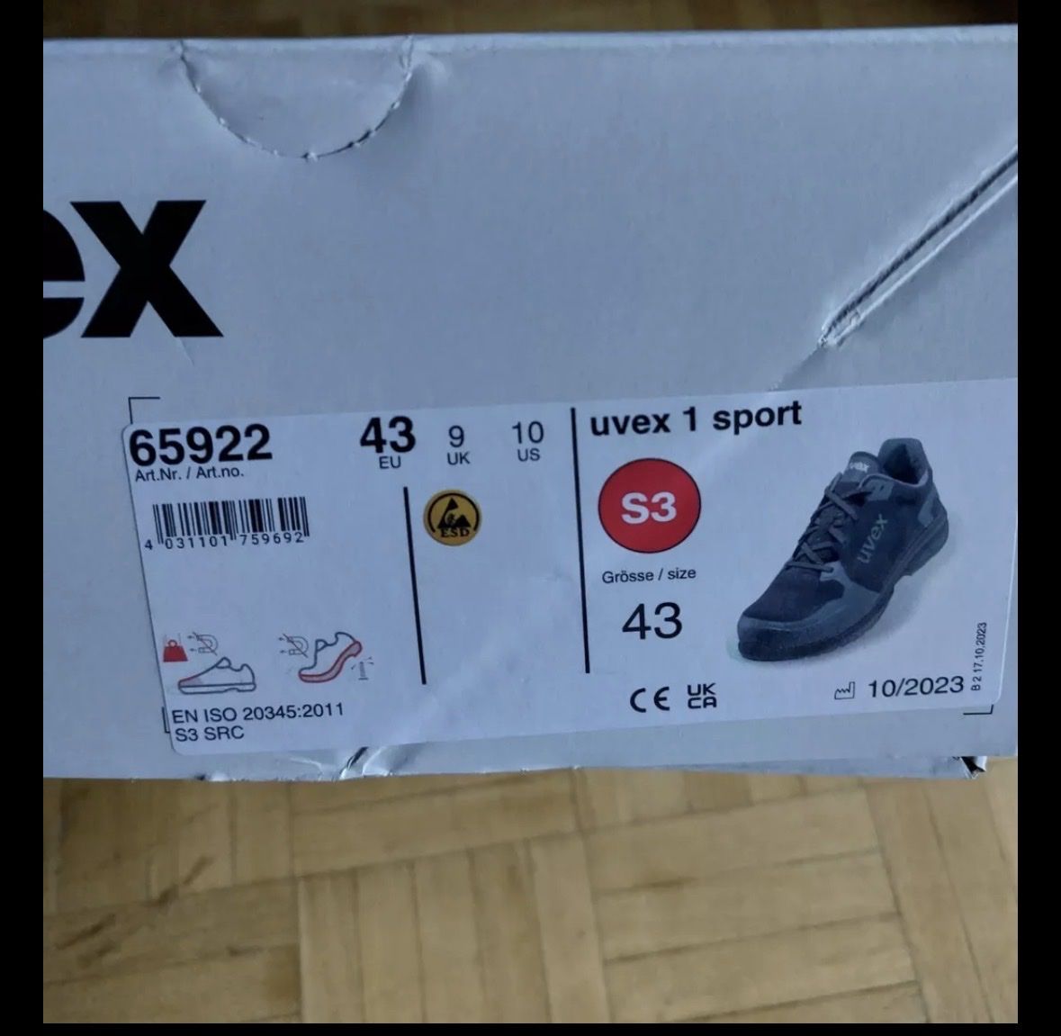 Uvex Scarpe da uomo: Uvex Sicherheitsschuhe S3 – Nuovo e nell'imballaggio originale da Romanshorn venduto da Mito1981 2