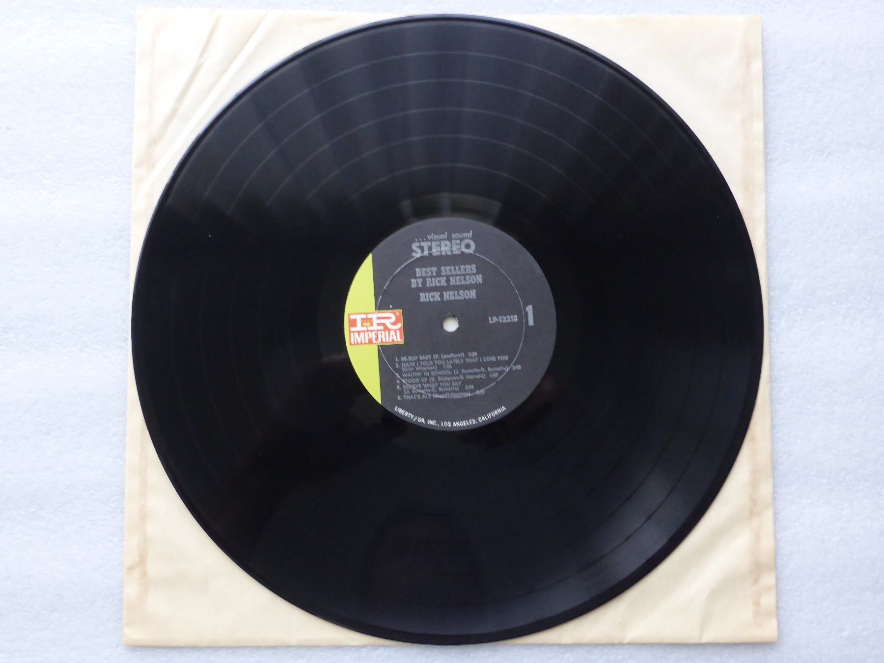 Schallplatten: VINYL  LP  RICK NELSON – Gebraucht aus Küssnacht am Rigi von Sunnestrahl 1
