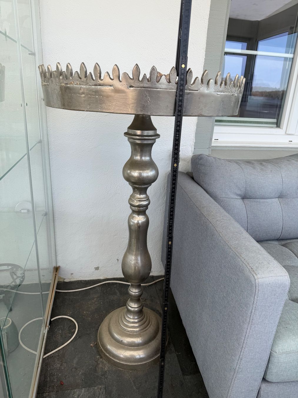 Sculture & Statue: Metall-Säule/Tisch, Deko-Objekt – Usato da Rheinau venduto da TinoK04