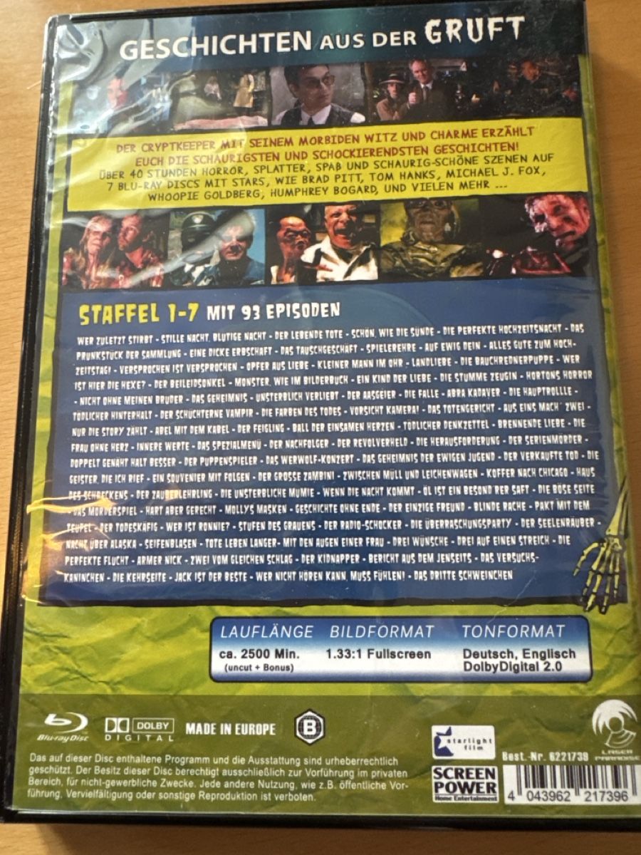 Tutti i DVDs: Geschichten aus der Gruft – Usato da Brunnadern venduto da Nanuk60 1