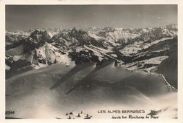 Rochers de Naye (VD) Panorama der Berner Alpen