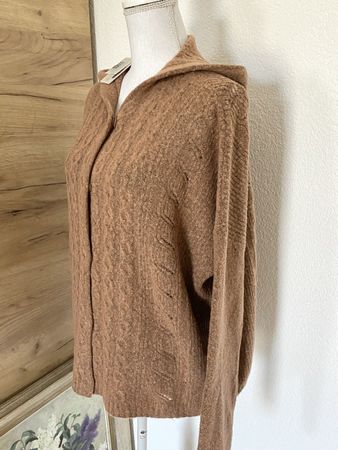 Strickjacke mit Kapuze von NILE Gr XL NEU Jacket Jacke Wolle