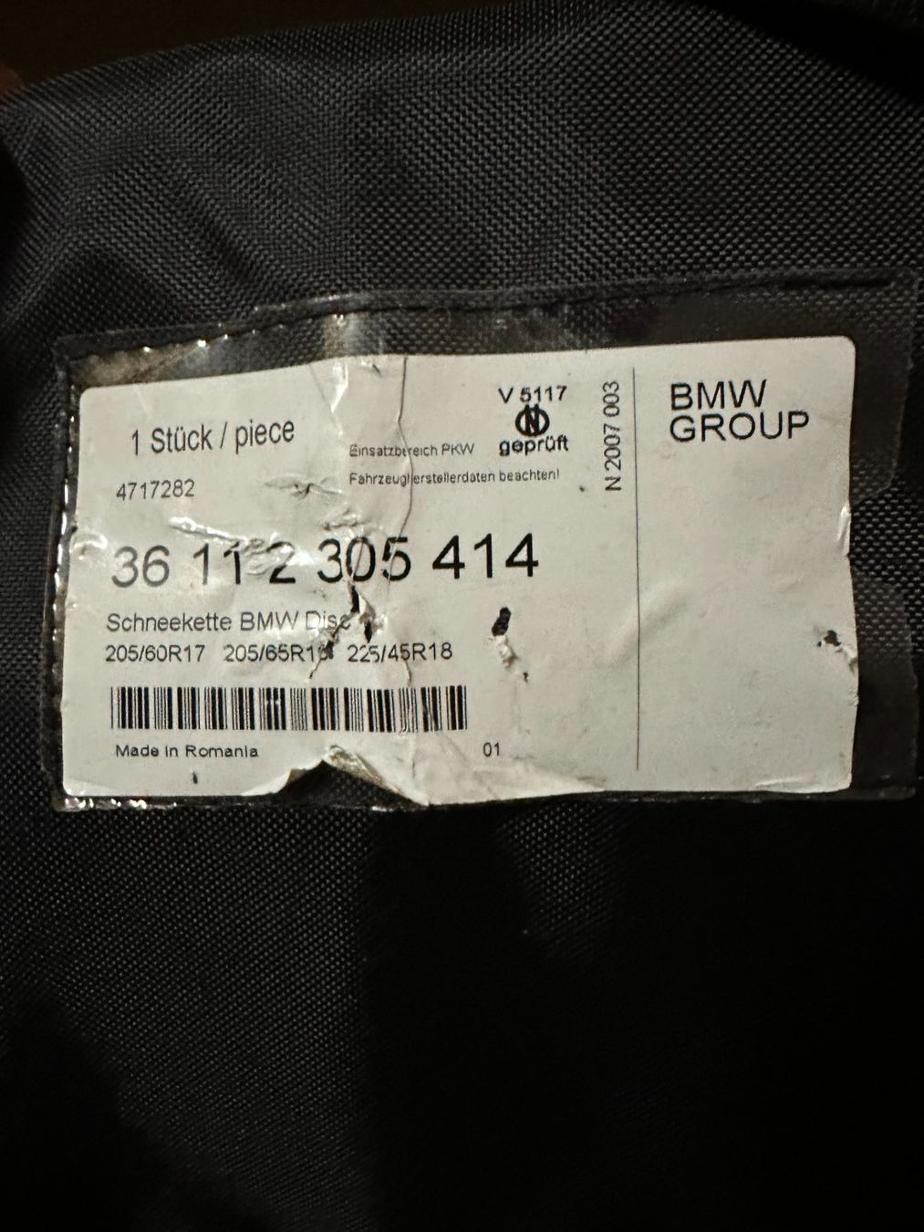 Schneeketten: BMW & MINI Schneekette Disc – Gebraucht aus Baar von david-o 2