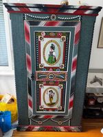 Antiker Schrank mit Innenbezug (Bauernmalerei, mit 6 Bügeln)